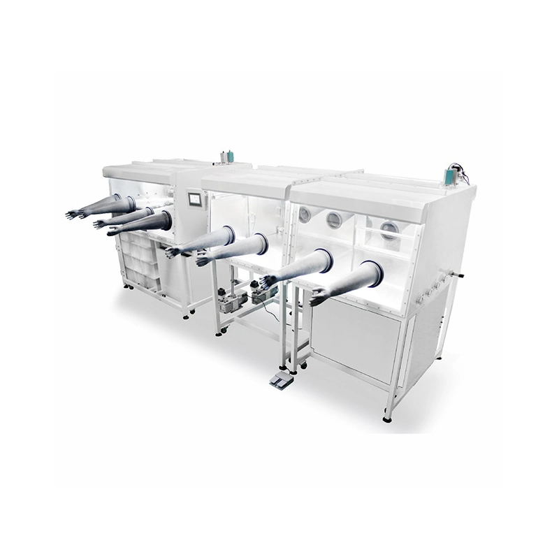 Enige van de de Doosbatterij van de Werkende Post Vacuümhandschoen Machine GN-GB-1 Handschoendoos voor Lithiumbatterij