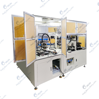 Batterij van de z-Vouwen de Assemblagemateriaal Zakcel Semi Automatische het Stapelen Machine