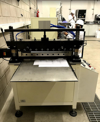 Van de de Batterijproductie van de elektrodensnijmachine het Materiaal Pneumatische Intermitterende Snijder